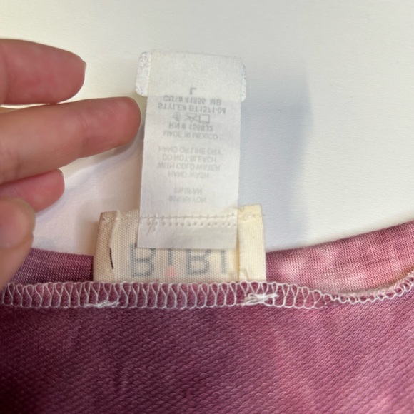 Bibi Tie Dye Crewneck Tunic Sweater with Pockets - Picture 5 of 13